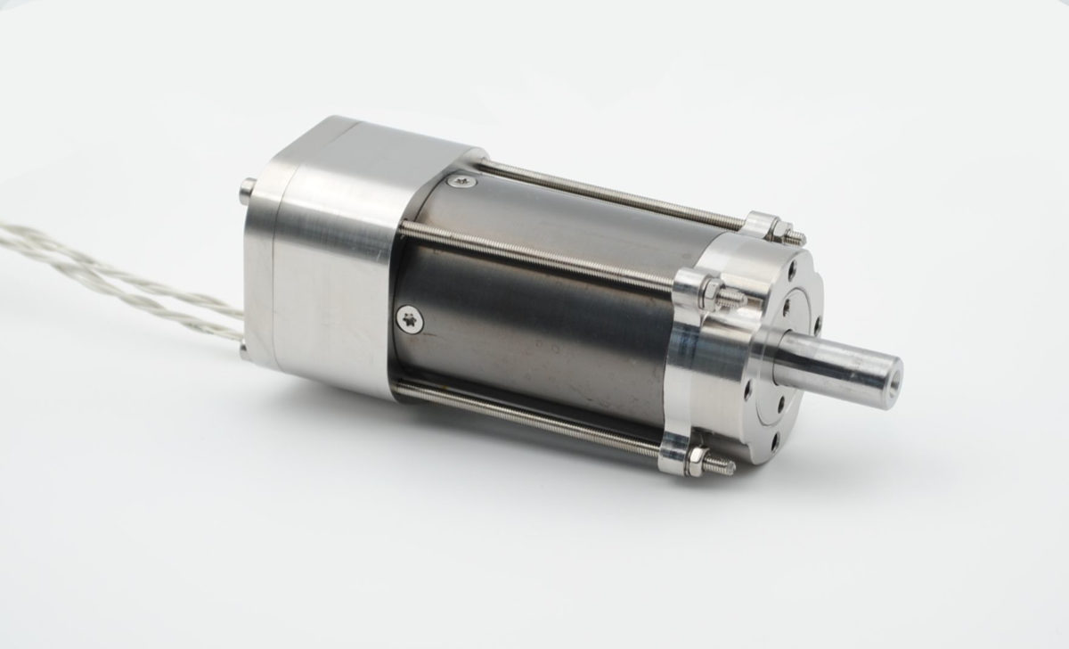 Picture of a rotary actuator. A Rotary Actuator is used to provide rotational motion and torque.